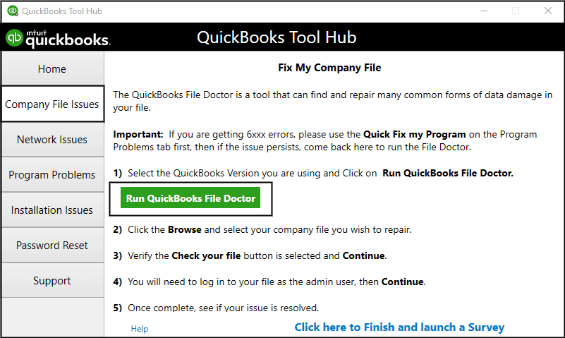QuickBooks Tool Hub