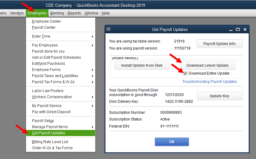  update QuickBooks Deskto