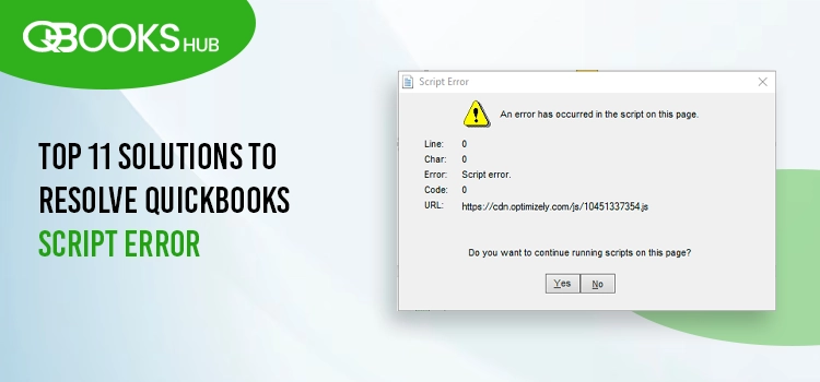 Resolve QuickBooks Script Error