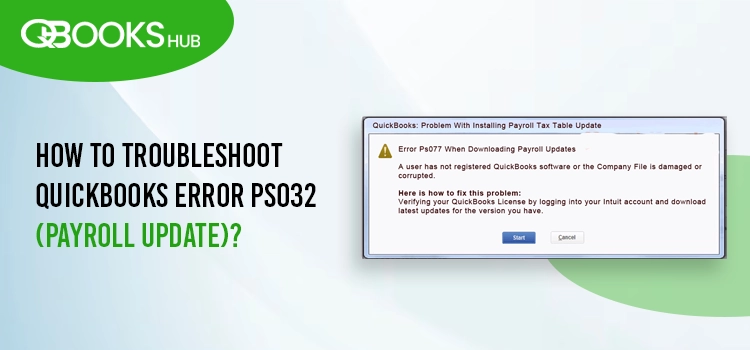 QuickBooks Error PS032 (Payroll Update)