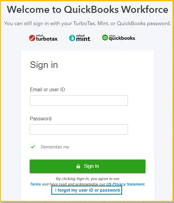 Quickbooks workforce