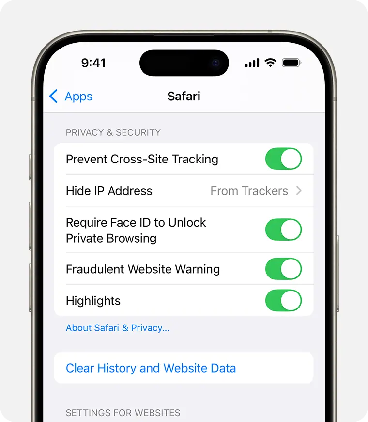 Safari for iPad and iPhone
