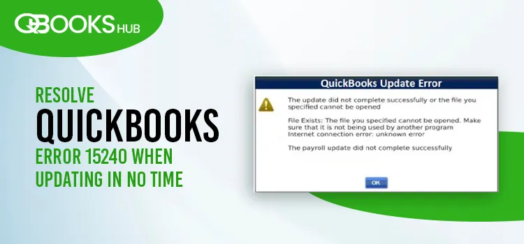 QuickBooks Error 15240