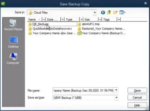 save backup copy