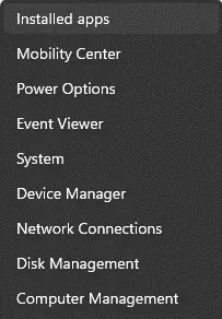 select Installed Apps